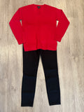 AUDREY PULL ON ANKLE LEGGING W/ELASTIC- JetBlack