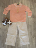 3/4 SLV BOAT NK SWEATER