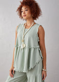 Petal Swing Top- Sage