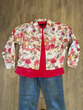 SHORT SLEEVE U NECK TOP-Raspberry