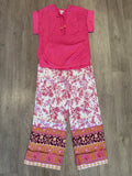 FLOWY BORDER PRINT PANT W/ DRAWCORD
