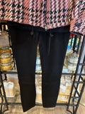AUDREY PULL ON ANKLE LEGGING W/ELASTIC- JetBlack