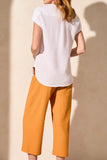 CAP SLV BLOUSE- White