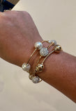 Beaded/Link Bracelet w/ Pearls