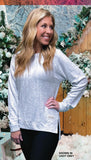 Yarn Dyed Mingled Sweatshirt- Carolina Blue