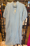 Blue Stripe Maxi Dress D29580