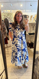 Royal Print MIDI Dress G10170