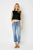 MID RISE RELEASE HEM CROPPED BOOTCUT- JB82589