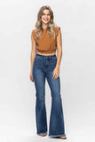HW Tummy Control Fray Hem Flare