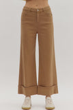 Camel Mid-Rise Ankle Pant P27856