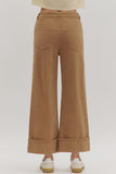 Camel Mid-Rise Ankle Pant P27856