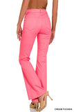 Plus Hi-Rise Bootcut Colored Denim Pants