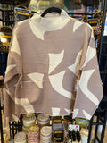 L/S MOCK NK SWEATER W/POCKET