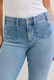 MR Bootcut Contrast Wash & Front Patch Pocket JB881053