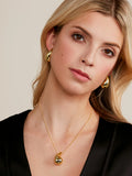 Metal Chunky Crescent Drop Earring