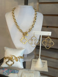 Geometric Outline Earrings- 1267G