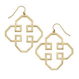 Geometric Outline Earrings- 1267G
