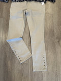 PULL ON ANKLE PANT W/ HEM VENT DTL- FrostGrey