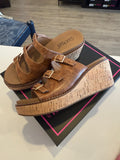 Corky’s Don’t Mind Me Wedge- Cognac Crinkle