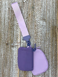 Dual Pouch Wristlet Keychain