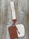 Dual Pouch Wristlet Keychain