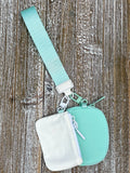Dual Pouch Wristlet Keychain
