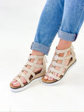 Corky’s Gold Caged Animal Sandal