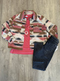 RoseBlush CROP SHACKET