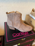 Corky’s Yonder Boots- Taupe Faux Suede