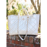 Melissa Tote Bag Pearl Quilted Ld P36042