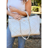 Melissa Tote Bag Pearl Quilted Ld P36042