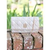 Brynleigh Clutch Crossbody Pearl Quilted Lq P38214