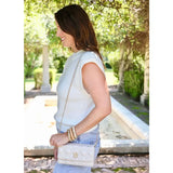Brynleigh Clutch Crossbody Pearl Quilted Lq P38214