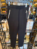 L/S MOCK NECK CARDIGAN/PULL ON ANKLE PANT W/ZIP PKTS
