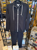 L/S MOCK NECK CARDIGAN/PULL ON ANKLE PANT W/ZIP PKTS