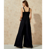 Stretch Wide Leg Jumper, Black