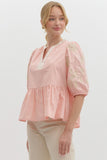 Baby Pink Babydoll Top