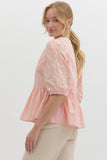 Baby Pink Babydoll Top