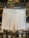 Lulu-B Scallop Short- White