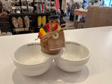 Double Dip Snack Bowl & Sitters