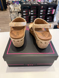 Corky’s Carley Wedge- Silver Raffia