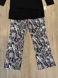 Lulu-B 29” Inseam Pant-Black/Pink