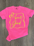 But God Neon Puff T-Shirt