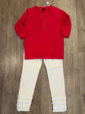 3/4 SLV RAGLAN TOP W/SIDE SLITS