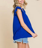 Royal Scallop Neck Top