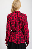 Ruby Printed Chiffon Blouse
