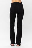 HW Button Fly Raw Hem Bootcut