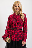 Ruby Printed Chiffon Blouse