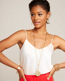 Double-Strand Gold Link Coin Necklace
