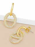 Pavé Mariner Link Drop Earring